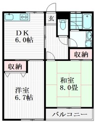 コーポナディアの物件間取画像